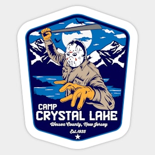 Camp Crystal Lake badge Sticker